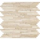 Durango Honed Travertine Small Random Strip Mosaic Tile