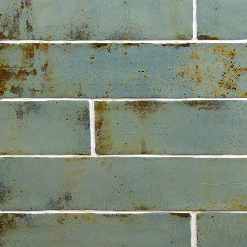 3x12 Grunge Collection - Aqua Ceramic Wall Tile
