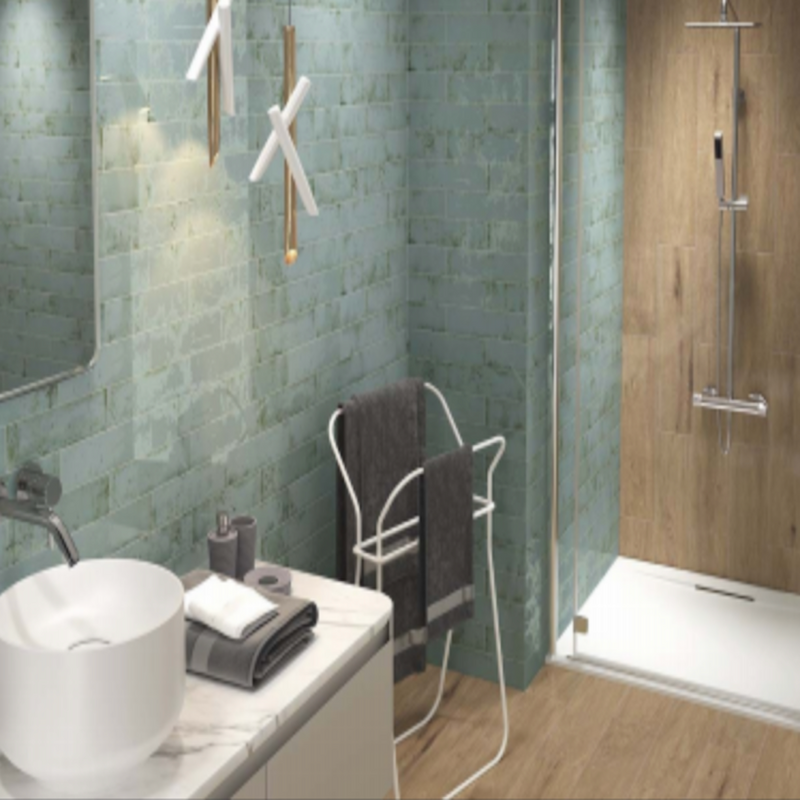 3x12 Grunge Collection - Aqua Ceramic Wall Tile