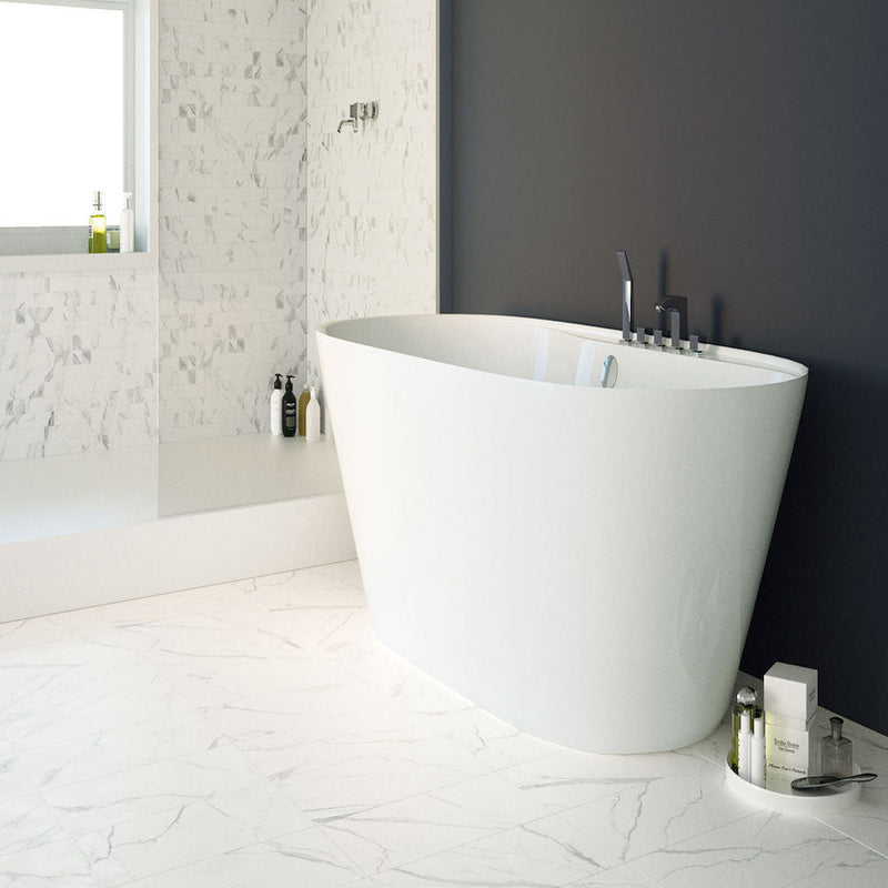 12x24 Statuario Porcelain Tile Vallelunga Collection