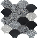 DUCALE Terrazzo, Black Limestone Mix Mosaic Tile