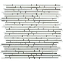 Thassos White Honed Marble Bamboo Sticks  Mosaic Tile