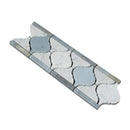 Bianco Carrara Honed Marble Lantern Border (Carrara w/ Blue-Gray)