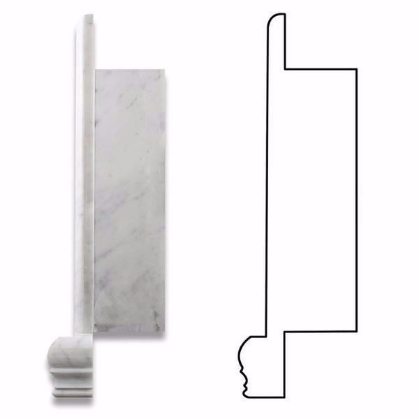 Bianco Carrara Marble Polished Hand-Made Custom Shampoo Niche / Shelf - Small