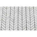 Bianco Carrara Polished Marble Mini Chevron Mosaic Tile