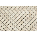 Crema Marfil  Polished Marble Raindrop Mosaic Tile