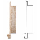 Durango Travertine Hand-Made Honed Custom Shampoo Niche / Shelf - Large