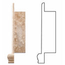 Durango Travertine Hand-Made Honed Custom Shampoo Niche / Shelf - Small