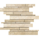 Durango Honed Travertine Random Strip Mosaic Tile