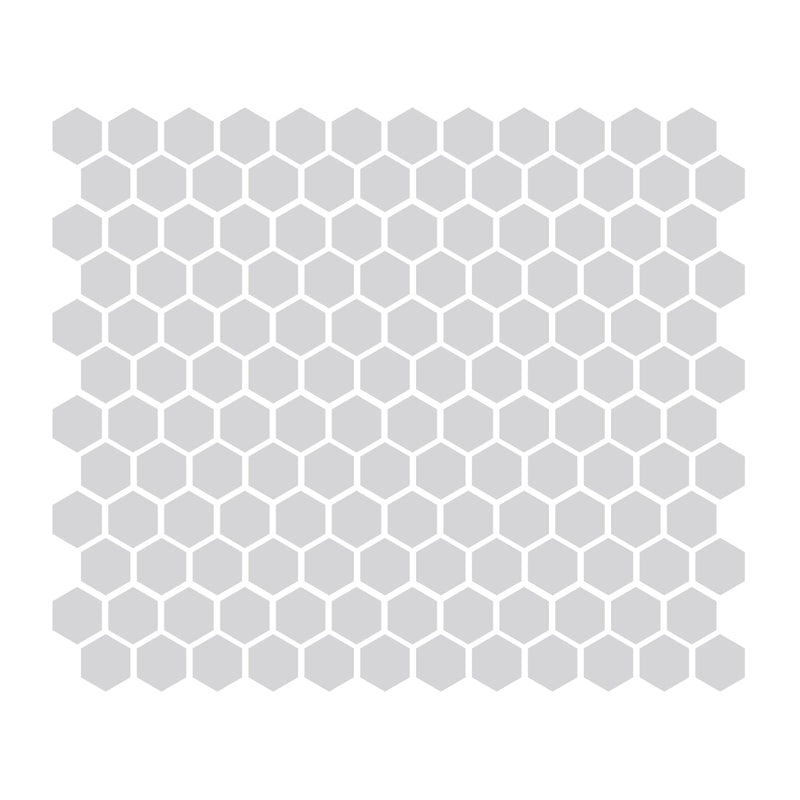 Gray 1″ Hexagon Glossy