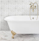 NANTUCKET HUMMOCK HERRINGBONE Recycled Glass Mosaic Tile