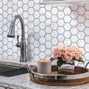 NANTUCKET HUMMOCK HEX Recycled Glass Mosaic Tile