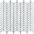 Thassos White Honed Marble Mini Chevron Mosaic Tile