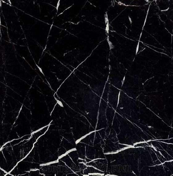 18x18 Nero Marquina Marble Tile (POLISHED)