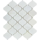 Oriental White Polished Marble Lantern Mosaic Tile