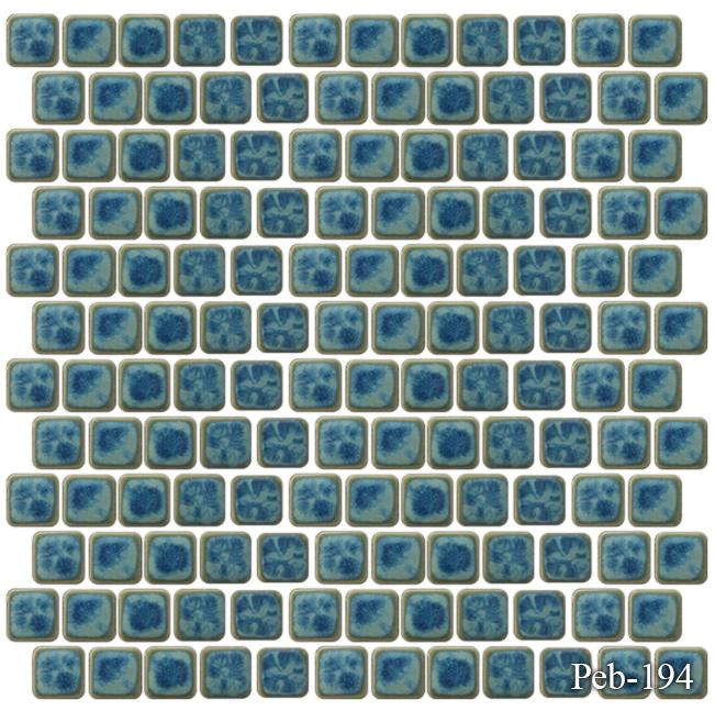 Peb Navy Blue 1 x 1 Pool Tile Series
