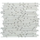 Thassos White Polished Marble Bamboo Sticks  Mosaic Tile