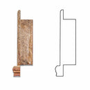 Scabos Travertine Honed Hand-Made Custom Shampoo Niche / Shelf - Small