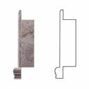 Silver Travertine Honed Hand-Made Custom Shampoo Niche / Shelf - Small