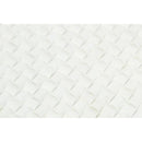 Thassos White Polished Marble 3-D Small Bread Mosaic Tile