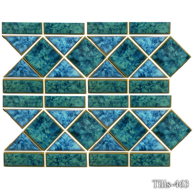 Tilis Aqua Marine 6x13 Pool Tile Series