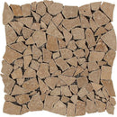 Noce Tumbled Travertine Random Broken Mosaic Tile
